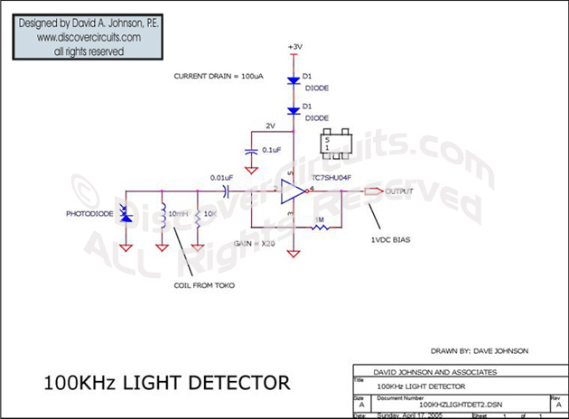 Circuit Medium Power 125KHz LC Oscillator designed by Dave Johnson, P.E. (March 12, 2002)