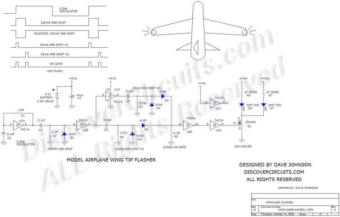 
model airplane wing tip flasher