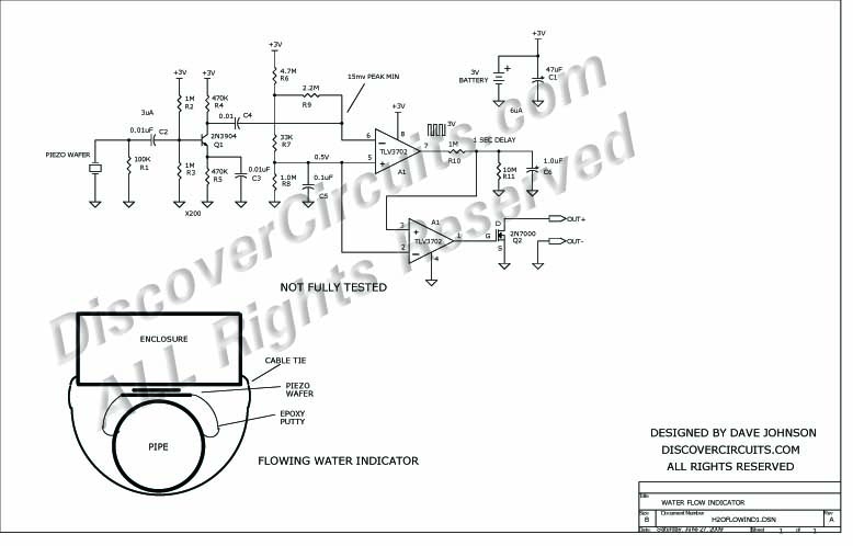CircuitWater Flowing in Pipe Indicator