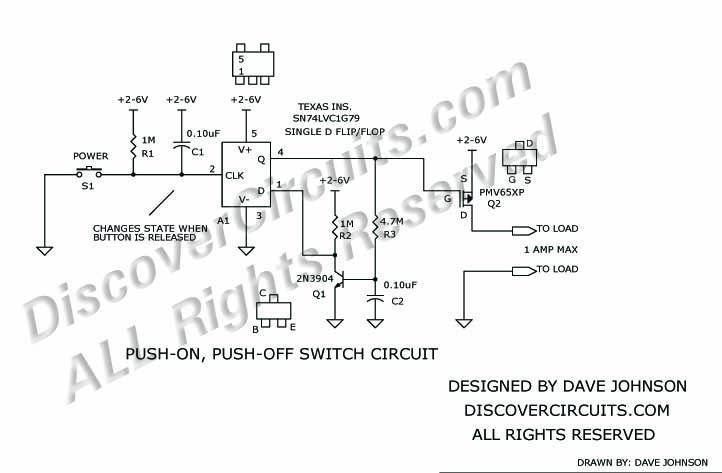
Push-on, Push-off Switch