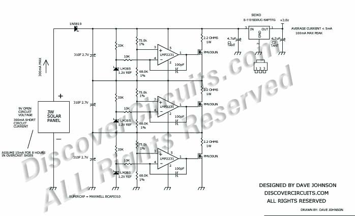 Super Capacitor Voltage Limiter Circuit