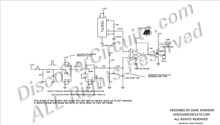 up and down ramping lamp driver by dave johnson