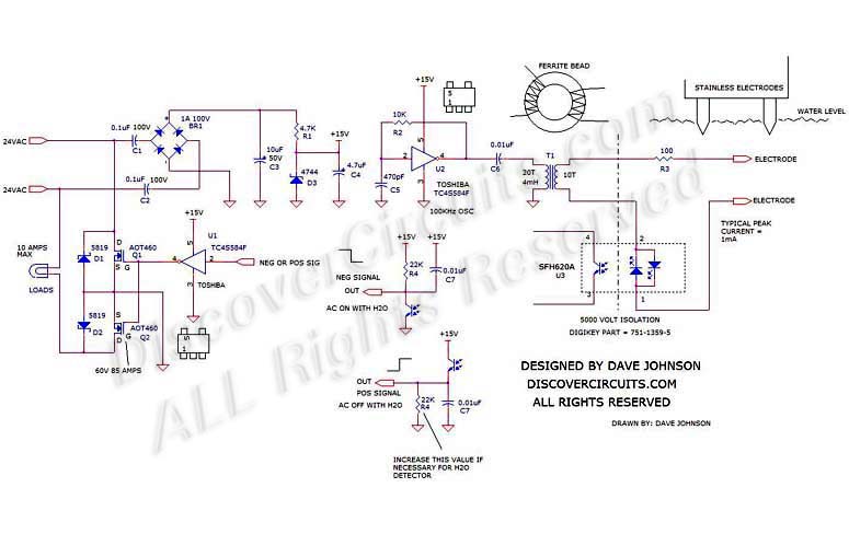 Water Seepage Monitor designed by David Johnson, PE