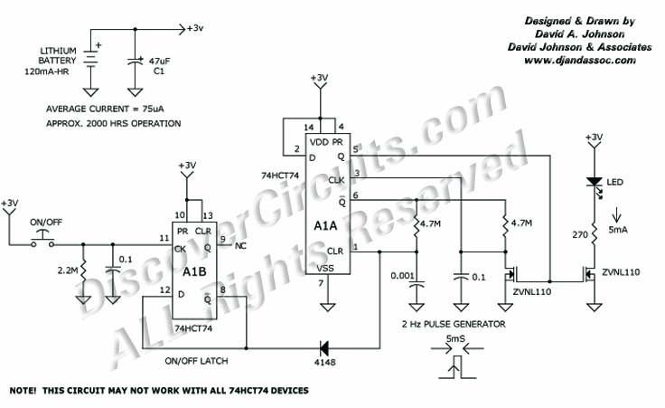 Circuit Advertising Badge Flasher designed by Dave Johnson, P.E. (March 26, 2002)