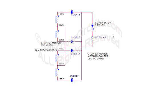 Circuit Ocean wave power generator demo unit circuit